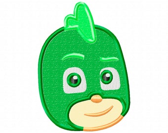 pj masks gekko logo iron on transfer shirt instant download little blue truck machine embroidery design