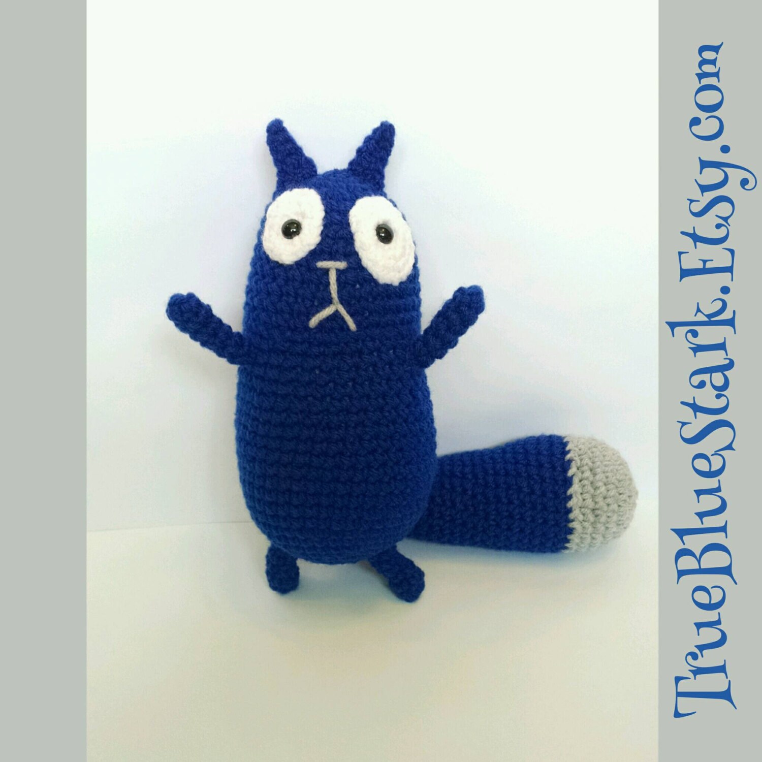 Peg Cat stuffed toy. Cat inspired by Peg Cat cartoon