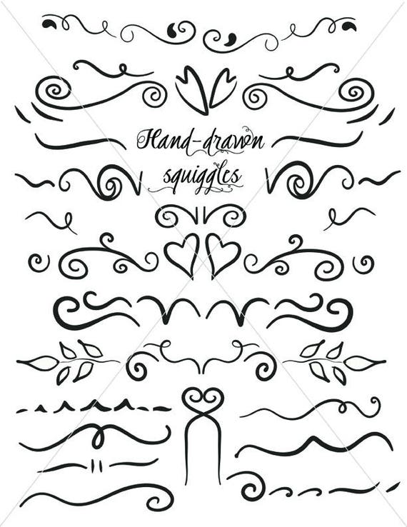 Download SVG Flourish Divider Lines Underlines PDF JPG Files Fancy