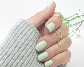 Knuckle Rings. Midi Ring Set. Boho Jewelry, Above Knuckle Ring. Simple Band Set of 5. Gift for Her