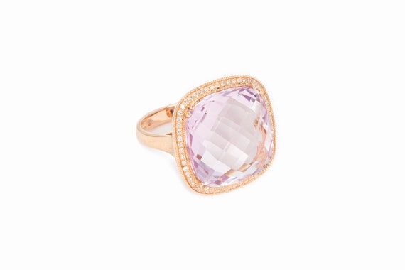 Smith buy rose gold ring pink amethyst gem occasion