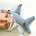 CROCHET PATTERN, Great White Shark Hat Crochet Beanie Pattern, Hat Patterns, Hats Crochet, Ladies Pattern
