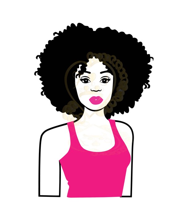 Free Free 170 Afro Hair Black Woman Svg Free SVG PNG EPS DXF File