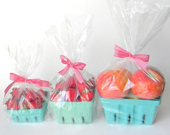 clear safe poly gusseted bags