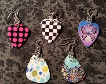 Guitar Pick Earrings - Pick Your Style