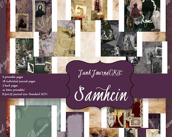 Junk Journal Printable pages:SAMHEIN Traveler's Notebook size