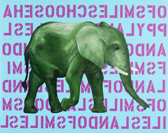 Elephant Limited Edition Print from Original Painting