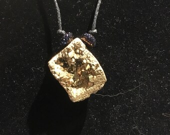 Long Natural Stone Pendant