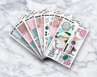 Erkunden Sie | Wöchentliche Kit | Sticker | Erin Condren | Glücklich Planner
