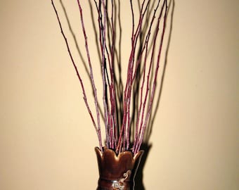 Decorative branches florist supplies vase fillers Apricot tree twigs and twine rustic arrangement decor primitive country _ Set of 10