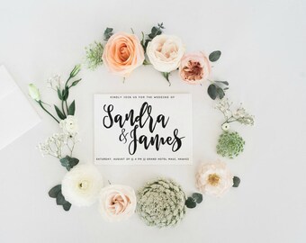 Wedding invitation template, Printable Wedding Invitation Suite, Wedding Invitation Suite, Wedding Invitation Set, Save the date