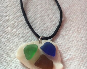 Sea Glass / Shell Necklace