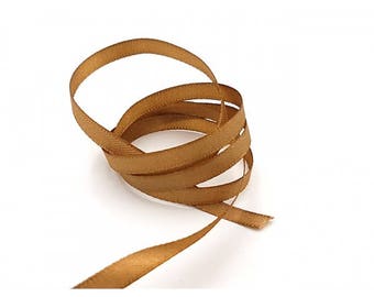 22 m 6mm camel colored satin ribbon