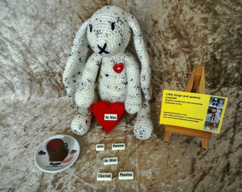Easter gift, stuffed easter bunny, plush rabbit, easter basket, some bunny loves you, valentine gift, heart plush, valentine gifts for kids