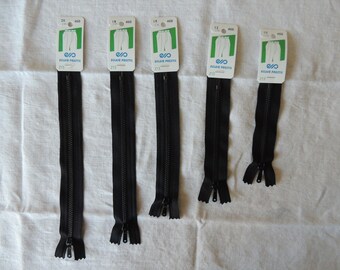 Metal zipper special pants black length 18 cm