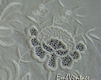 MACHINE EMBROIDERY Desigm - Whitework flower 7 - Instant Download