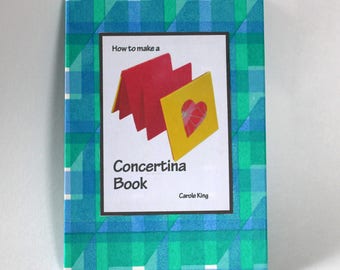 Bookbinding instruction book, easy concertina books -How to....make a concertina book