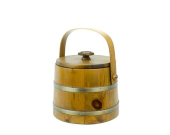 Rustic Wood Bucket, Wood Ice Bucket, Verkley's Woodcraft
