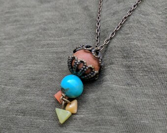Multi-color Bead Pendant