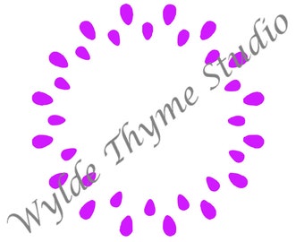 Watermelon Seeds - Bath Bomb Stencil - Reusable Plastic DIY Craft Stencil - Use for Bath Bombs, Crafts, Cookies, Walls, Etc.