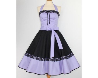 Petticoat dress dress black purple
