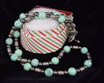 Hematite and Stone Necklace