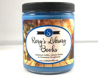 Rory's Library Books, Gilmore Girls Inspired Soy Candle