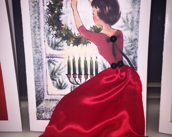 Handmade Retro Greeting Card