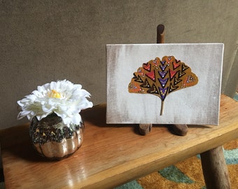 Painted Ginkgo Leaf, V's