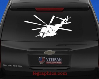 CH-53E Super Stallion - "Angle View" - Highly Detailed - Vinyl Decal / Sticker