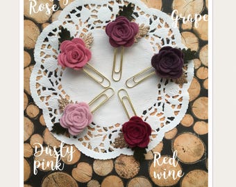 Felt rose collection