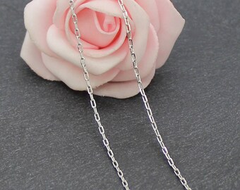 5 meters of 2.5x1.5 CH33 mm platinum silver plated brass chain