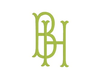 Virginia Monogram Font, 5 Sizes