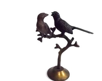 Brass Bird Sculpture | Brass Bird Statue | Solid Brass Bird | Bird Sculptures | Bird Statue | Brass Bird | Bird Figurines | VintageByBaskett