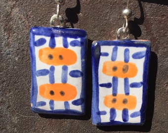 Handmade ceramic earrings