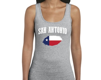 San Antonio Texas Women Tanks Tank Tops