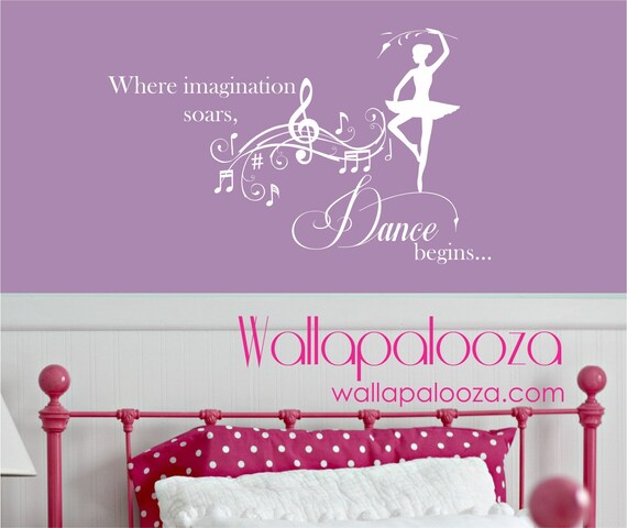 Girls Bedroom Wall Decals | dance wall decal nursery wall decal girl s room wall Girls Bedroom Wall Decals | dance wall decal nursery wall decal girl s room wall