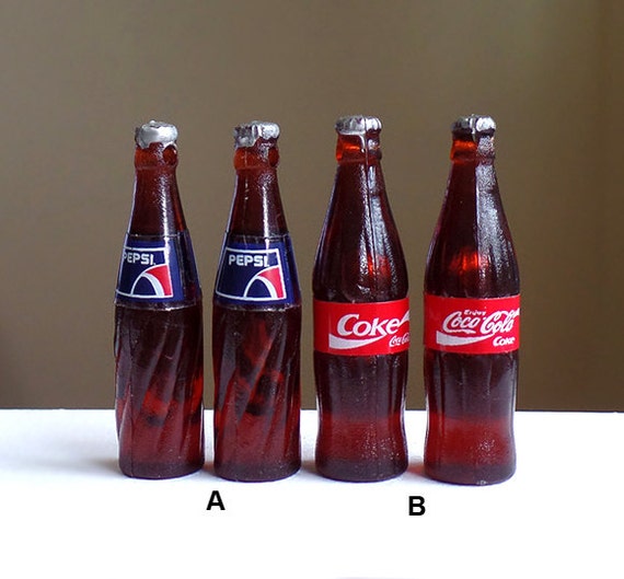 Miniature Beverage Soft Drinks Soda Cold fizzy bottle 1/8