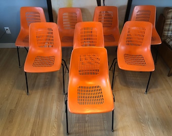 Rare Mid Century EM.67 chairs from expo 67 (8 in lot)