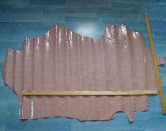 Great piece/fall of patent leather pink pale 100 x 60 cm