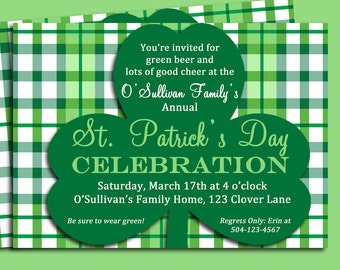 st patrick s day invitation template