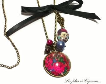 Necklace Cabochon •FRIDA KALHO•