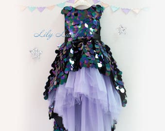 Lawanda Flower girl dress Rustic Flower girl dress Sparkle Dress sequin dress Girl dress Girl dress christmas Birthday dress Party dress