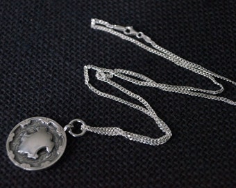 Vintage Sterling Silver Fob Medal - Vintage Silver Medal - 1938 Sterling Silver Silver Fob Medal - Vintage Medal Sterling Silver Medal