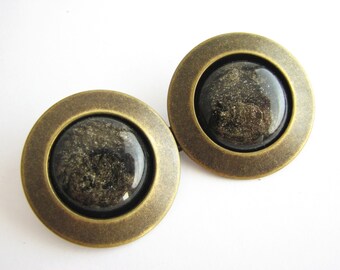 Bronze metal frog closure, brown and bronze clasp buckle for capes and cloaks, sweater closure with hook