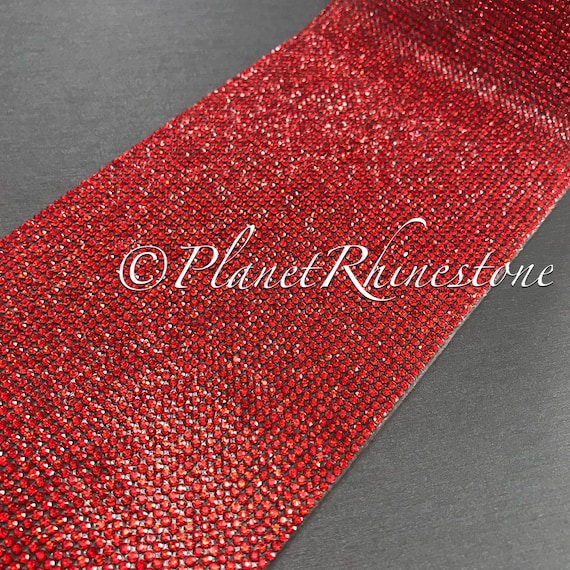 Red Iron-On Crystal Sheet #S004