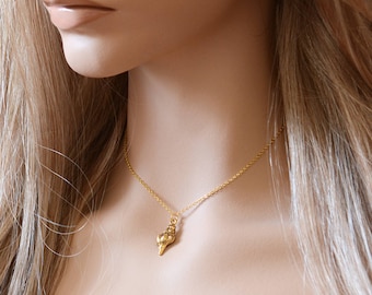 Seashell Choker Necklace Seashell Pendant Beach Necklace Beach Boho Instagram Seashell Jewelry Seashell Wedding Gold Sea Shell Necklace