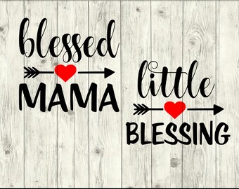Blessed Mama SVG Bundle, Mothers Day SVG bundle, mom cut file, mom clipart, svg files for silhouette, files for cricut, svg, dxf, eps, png