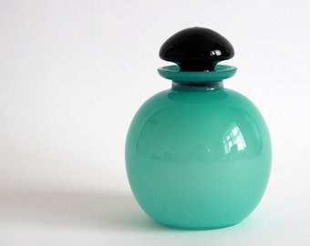 Flasche / Flacón Türkis vintage 70er