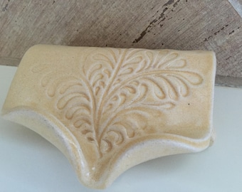 Self Draining Soap Dish, Draining Dish, Soap Dish, Ceramic Soap Saver in Bone